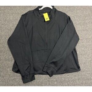 All In Motion Women's Workout Pullover Zipper Black 4XL
